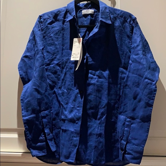 Uniqlo Tops - Uniqlo long sleeve linen shirt